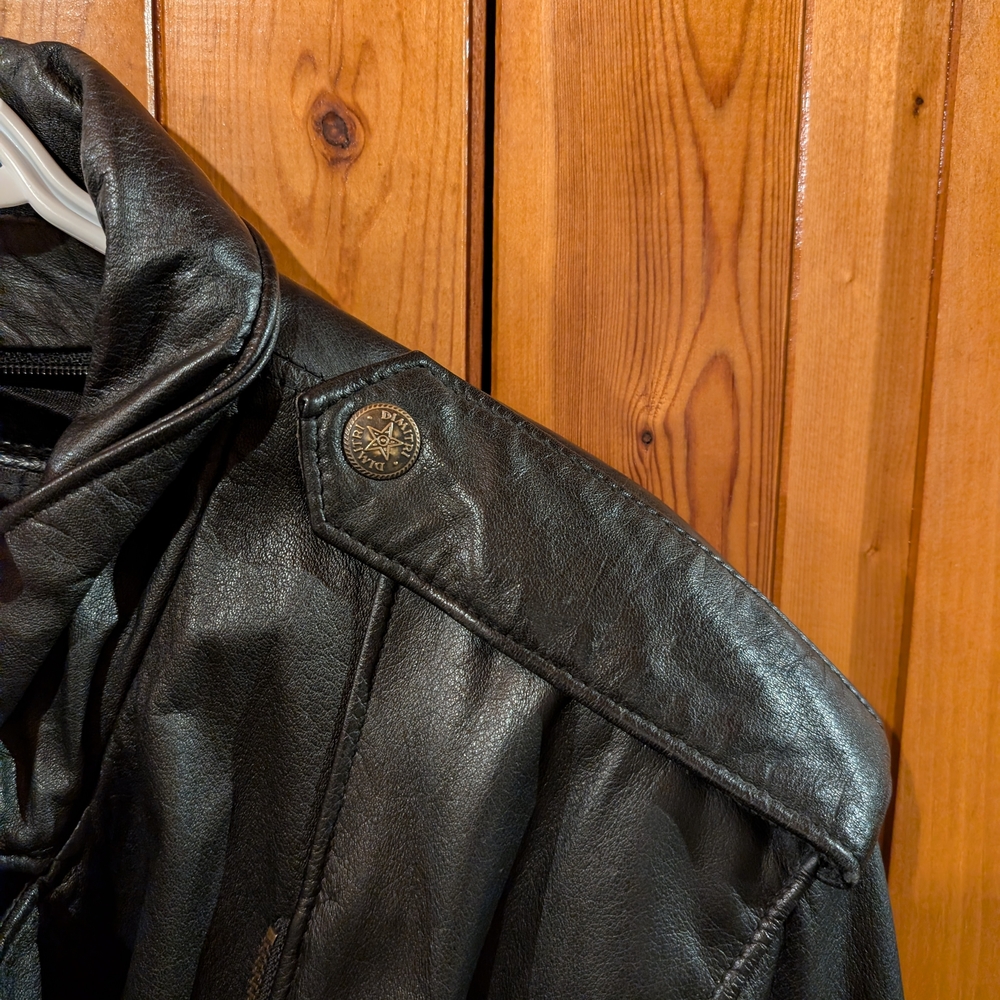 Vintage Cuir Dimitri Black Leather Women's Jacket - Picture 6 of 12